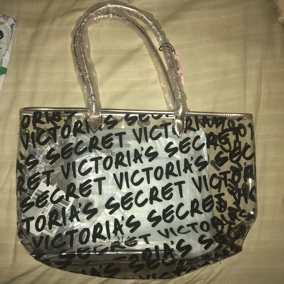 victoria secret clear tote bags
